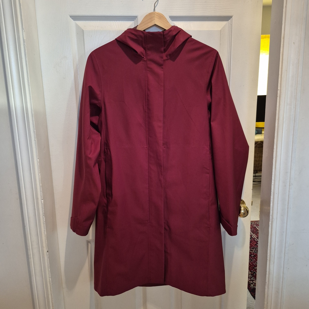 Uniqlo Deep Red Light Trench  Utility Jacket